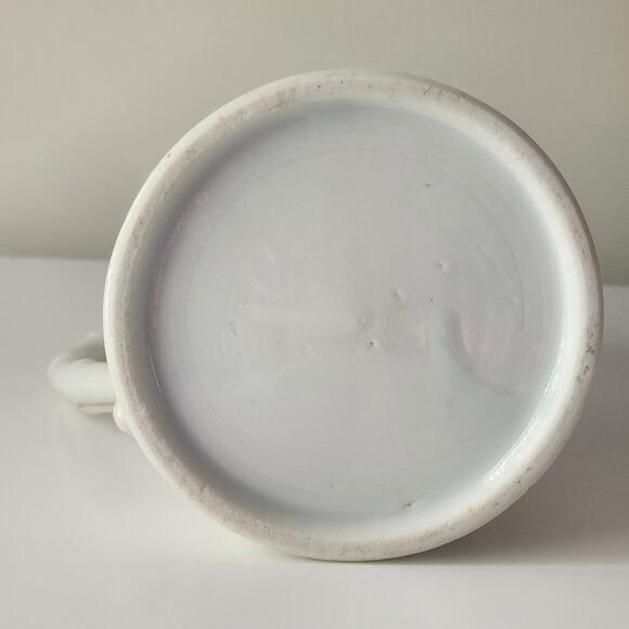 Antique Japanese Chocolate Pot | Early 20th Century Porcelain | Red Orange Gold - Picture 9 of 10